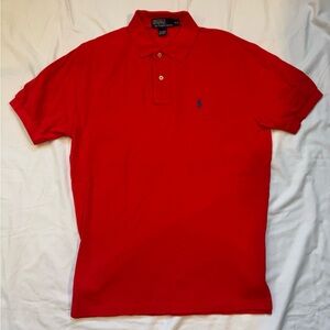 Polo by Ralph Lauren Red Men's Short Sleeve Polo
